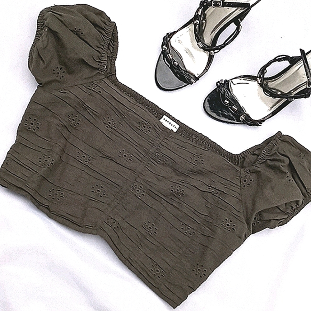 Aero Eyelet Crop Top